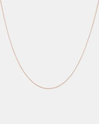 45cm (18") Box Chain in 10kt Rose Gold