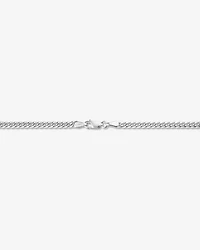 55cm (22") 3.5mm Width Miami Curb Chain in Sterling Silver
