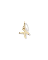 Letter K Initial Pendant in 10kt Yellow Gold