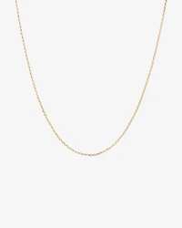 50cm (20") 1mm-1.5mm Width Diamond Cut Belcher Chain in 18kt Yellow Gold