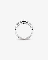 Bague Évasée Large En Argent Sterling