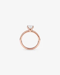 Carat TW Round Brilliant Laboratory-Grown Diamond Solitaire Engagement Ring in 14kt Rose Gold