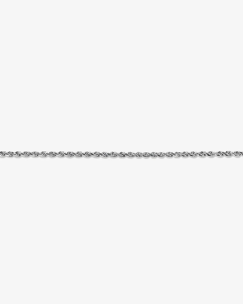 23cm (9") Rope Bracelet in Sterling Silver