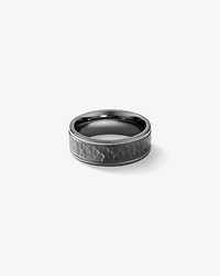 8mm Hammered Wedding Band In Tantalum