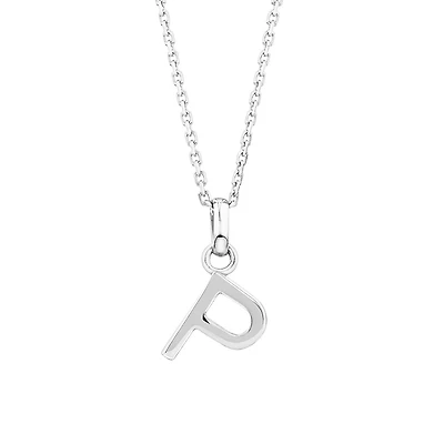 Pendentif « P » en argent sterling