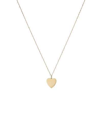Diamond Accent Heart Pendant in 10kt Yellow Gold