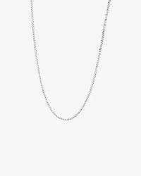 50cm (20") 2.5mm-3mm Width Curb Chain in Sterling Silver