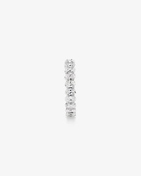 3.15 Carat TW Oval Laboratory-Grown Diamond Eternity Ring in 14kt White Gold