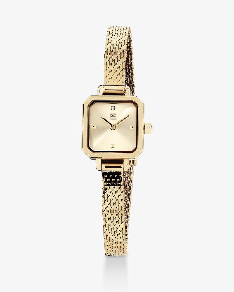 Ladies 17mm Petite Watch in Gold-Tone Stainless Steel