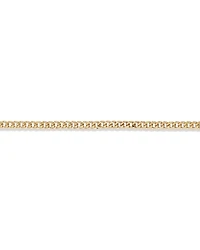 19cm (7.5”) Hollow Miami Curb Bracelet in 10kt Yellow Gold