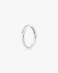 Alliance Evermore en or blanc 14 K avec diamants totalisant 0,50 ct