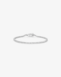 Bracelet de tennis en diamant cultivé en laboratoire 1,00 carat TW en argent sterling
