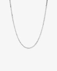 Collier Chaîne Gourmette Fine 55 Cm (22") Largeur 3,5-4 Mm En Argent Sterling