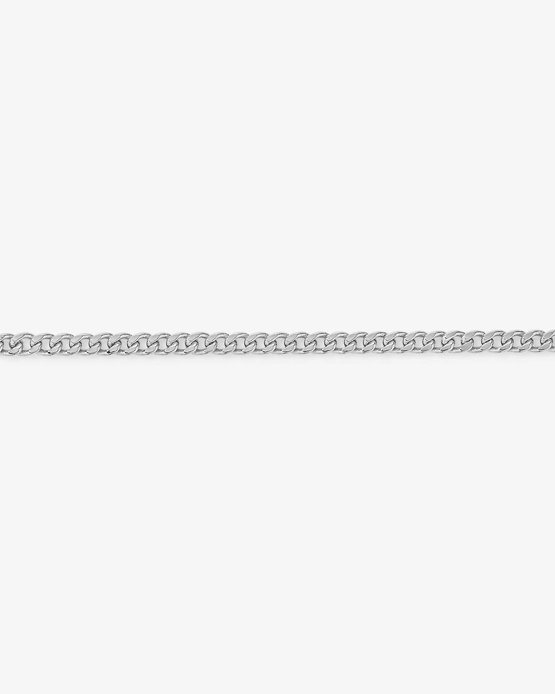23cm (22") 5.5mm Width Semi Solid Diamond Cut Curb Bracelet in 10kt Gold