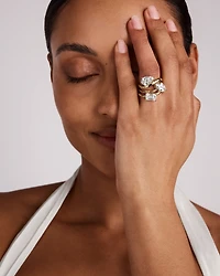 2.00 Carat TW East West Emerald Cut Laboratory-Grown Diamond Offset Engagement Ring in 14kt Yellow Gold