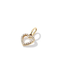 Pendentif en cœur en diamant 0.10TW en or 10 carats