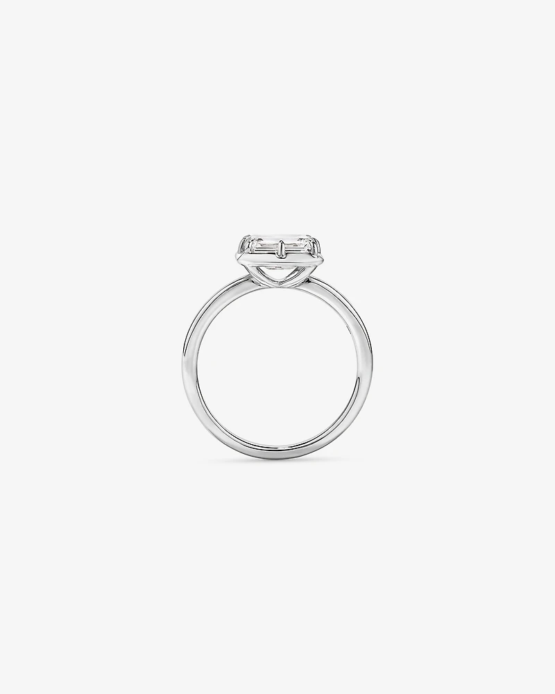 1.50TW Emerald Cut Laboratory-Grown Diamond Solitaire Ring 14kt Gold