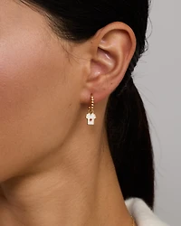 Charme de boucle d’oreille en maillot japonais en Vermeil 18Kt