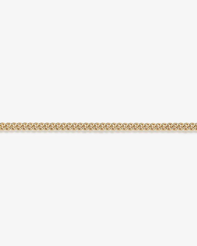 Bracelet gourmette ronde 19 cm (8 po) en vermeil 18 ct
