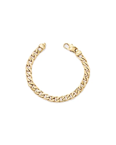 21cm (8") 8mm Curb Bracelet in 18ct Vermeil