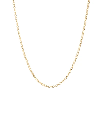 55cm (22") Oval Belcher Chain 10kt Yellow Gold