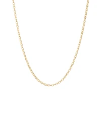 Chaîne belcher ovale de 55 cm en or jaune 10 K