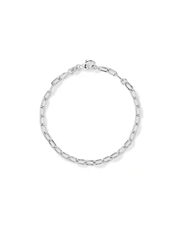 19cm (7.5") 4.7mm Width Round Paperclip Chain Bracelet in Sterling Silver