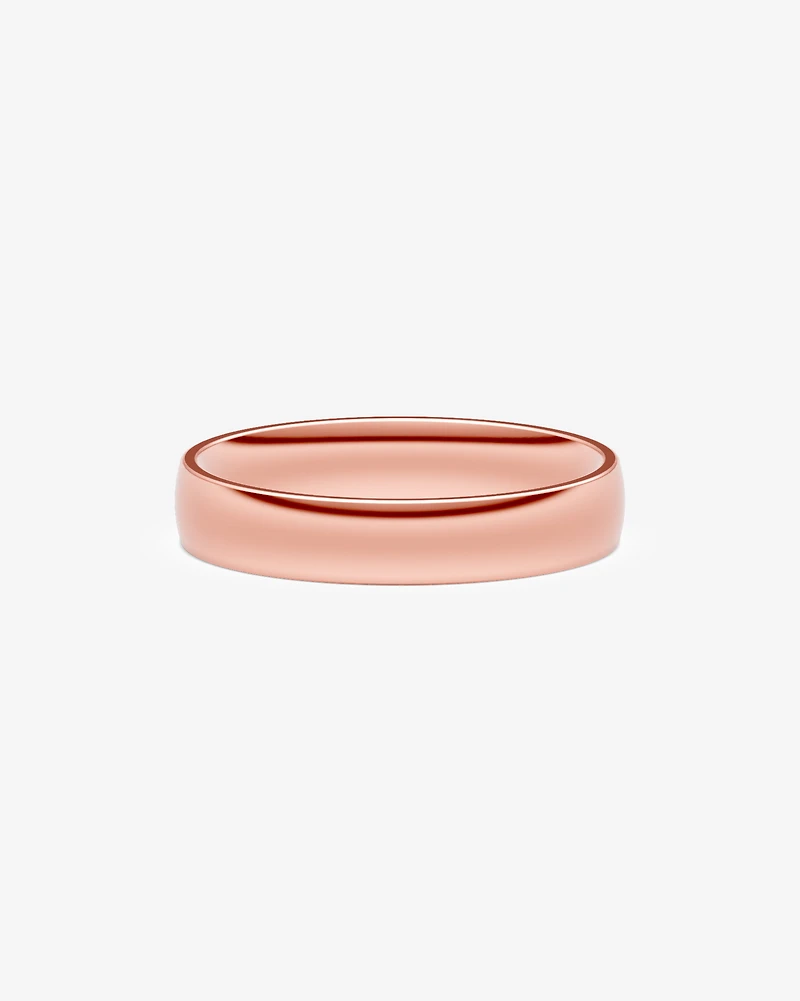 5mm Lite Half Round Polished Wedding Band in 10kt Yellow Gold