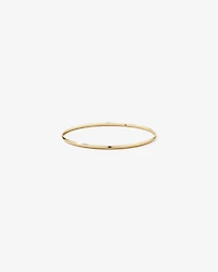 65mm (2.5") 2.3mm Width Solid Oval Bangle in 10kt Yellow Gold