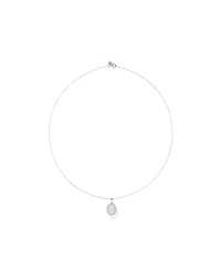 Lume Lab Oval Pendant with 1.00 Carat TW of Laboratory-Grown Diamond in 10kt White Gold