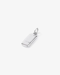 Pendentif oblong en howlite en argent sterling