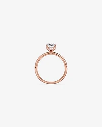 1.57TW Oval Laboratory-Grown Diamond Solitaire Ring 14kt Rose Gold