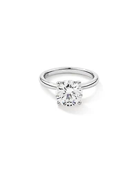 3.00 Carat TW Round Brilliant Laboratory-Grown Diamond Solitaire Engagement Ring in Platinum