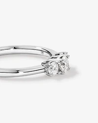 0.50 Carat TW 3 Stone Signature 101 Diamond Ring in 14kt White Gold