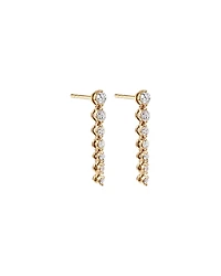 Drop Earrings with 0.50 Carat TW of Diamonds in 18kt Yellow Gold