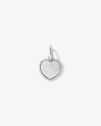 Mother of Pearl Love Heart Pendant in Sterling Silver