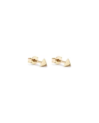 Pyramid Stud Earrings in 10kt Yellow Gold