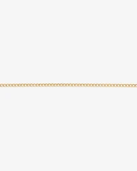 19cm (7.5") 2.4mm Width Semi Solid Diamond Cut Curb Bracelet in 10kt Yellow Gold