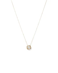 Lume Lab Swirl Pendant with 0.60 Carat TW of Laboratory-Grown Diamonds in 10kt Yellow Gold
