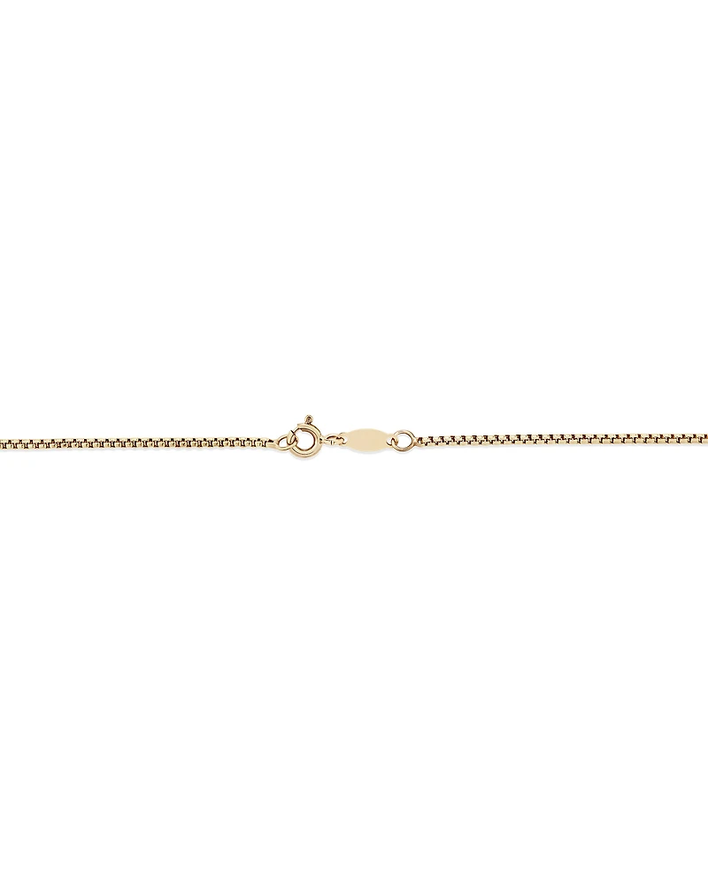 45cm (18") Hollow Round Box Chain in 14kt Yellow Gold