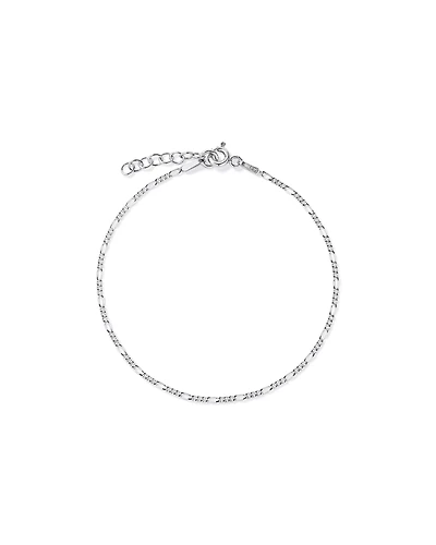 19cm (7.5") 1.4mm Figaro Bracelet in Sterling Silver