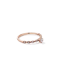 0.17TW Round Brilliant Laboratory-Grown Diamond Promise Ring 10kt Rose Gold