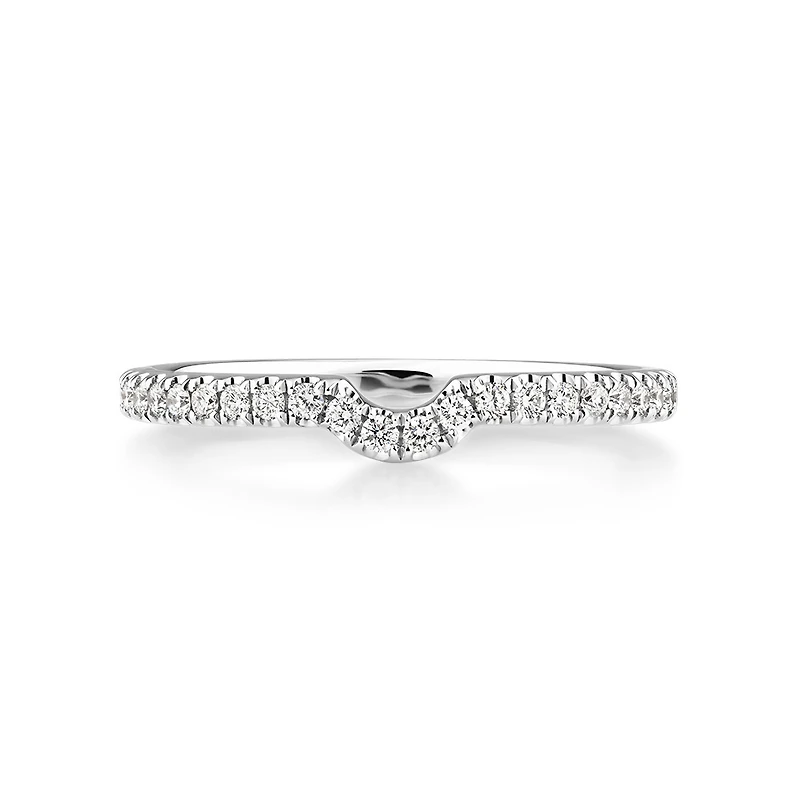 Sir Michael Hill Designer Wedding Band with 0.22 Carat TW of Diamonds in 18kt White Gold