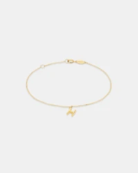 19cm (7.5") H Initial Bracelet in 10kt Yellow Gold
