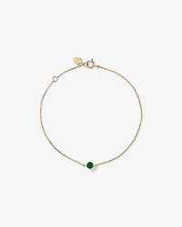 Bracelet with Emerald in 10kt Yellow Gold