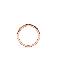 Alliance en or rose 14 carats sertie de diamants laboratoire taille baguette (0,22 carat au total)