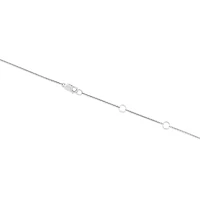 Station Necklace With 0.10 Carat TW Diamonds In Sterling Silver