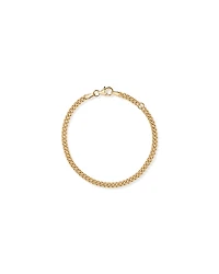 19cm (8") Round Curb Chain in 18kt Vermeil