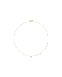 Pendentif rond TW à lunette brillante de 0,25 carat en or jaune 18 carats