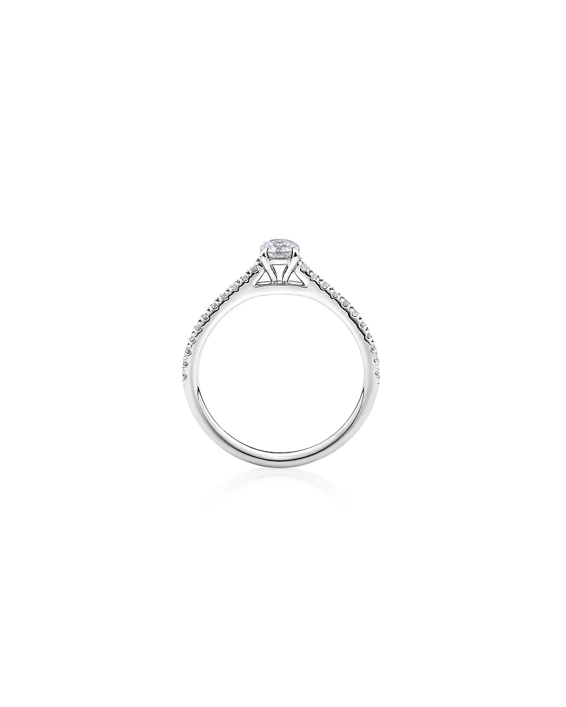 Engagement Ring with 1/2 Carat TW of Diamonds in 14kt White Gold